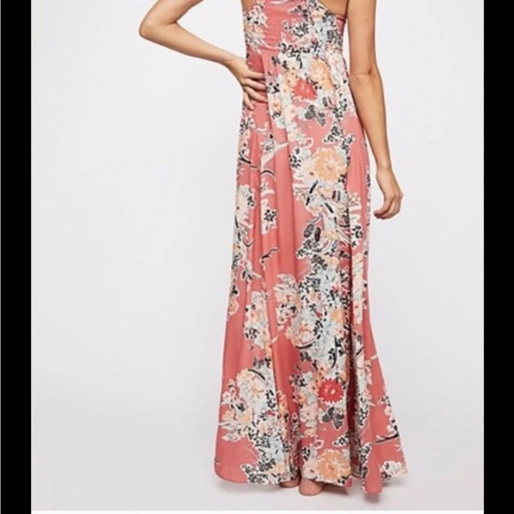 Free people through the vine maxi dress Size Small orange - Picture 3 of 16